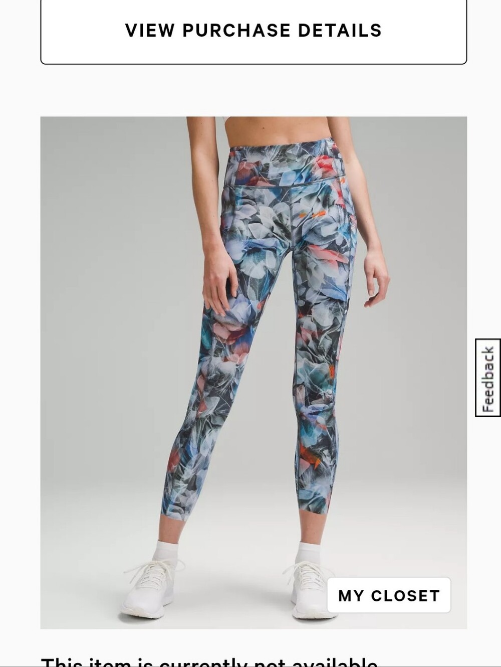 High-Waist Printed Active Leggings - Multicolor